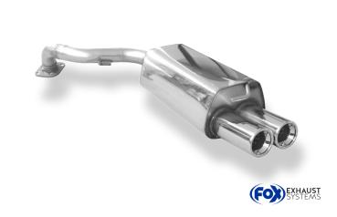 Endschalldämpfer - 2x80 Typ 13 passend für: Toyota Corolla R1 Verso Diesel